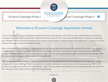 Tablet Screenshot of encorecrossings.com